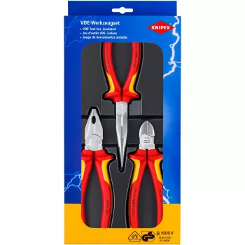 Knipex 00 20 12 mechaniko įrankių rinkinys 3 įrankiai
