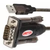 UNITEK Y-105 serijinis kabelis juodas 1,5 m USB Type-A DB-9