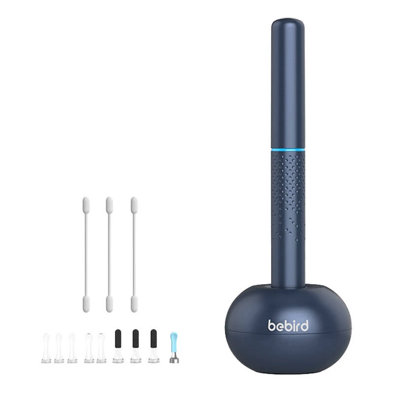 Ausų valiklis Bebird M9 S su HD kamera ir LED šviesa, mėlynas