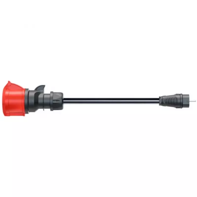 Adapteris go-e Gemini flex 22 kW, CEE raudonas trifazis 32A > buitinis kištukas (juodas, 30 cm)