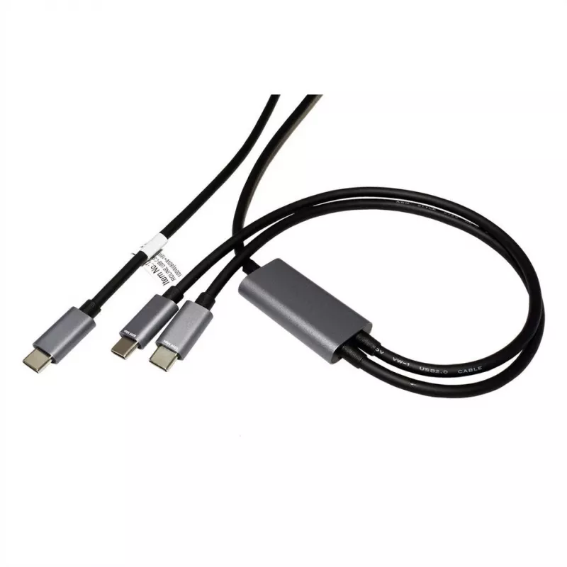 ROLINE USB-C laidas, 24 kontaktų USB-C (M) į 24 kontaktų USB-C (M), USB 2.0, 1,85 m, 100 W, juodas (11.02.8308)