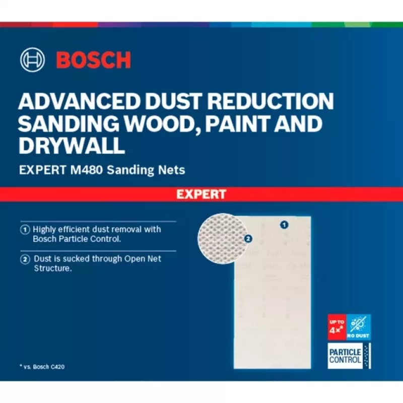 Bosch Expert M480 šlifavimo tinklelis