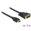 Laido adapteris DeLOCK 85655 3m HDMI A tipas DVI juodas