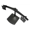 Ergotron DS100 – stovas – horizontalus – dviem LCD ekranams – aliuminis, plienas – juoda – iki 61 cm (24 colių)