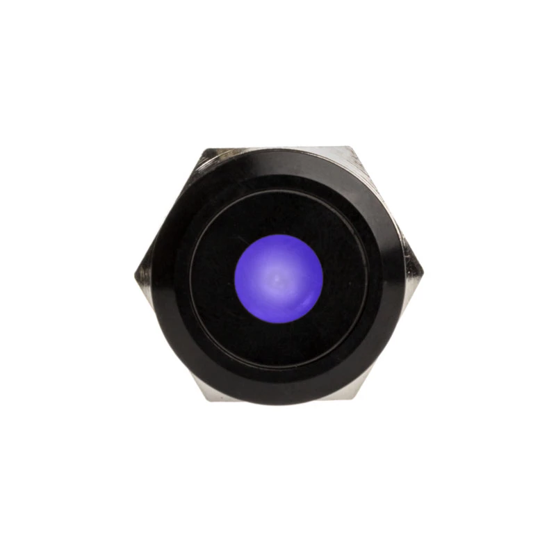 DimasTech Vandalism Switch/Button 19mm Blackline Dot RGB PD218