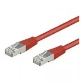 Wentronic Goobay CAT 5e jungiamasis laidas, SF/UTP, raudonas, 0,25 m - CCA vario mišinys (95210)