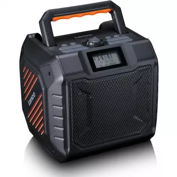 Nešiojamas skaitmeninis radijas Lenco ODR-160GY pilkas FM/AM su skaitmeniniu imtuvu ir kompaktišku dizainu
