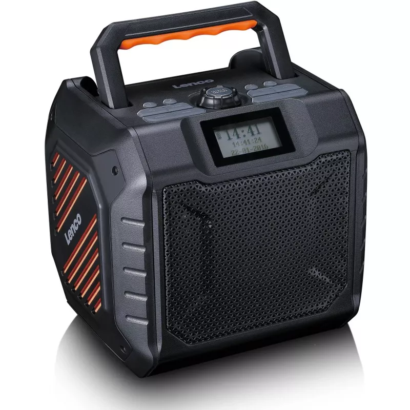 Nešiojamas skaitmeninis radijas Lenco ODR-160GY pilkas FM/AM su skaitmeniniu imtuvu ir kompaktišku dizainu
