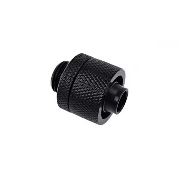 Alphacool 17234 Eiszapfen tiesi jungtis su sriegiu, matinė juoda, 16/10 mm