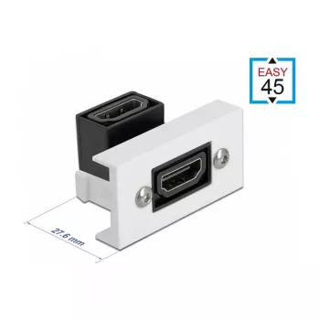 HDMI modulis DeLOCK Easy 45 81304, 90° kampu, 22,5 x 45 mm