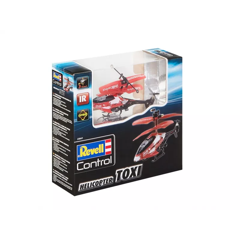 Sraigtasparnis RC Revell TOXI su elektriniu varikliu, LiPo 75 mAh, 15 g, baltas/raudonas/juodas