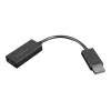Lenovo 4X90R61023 vaizdo kabelio adapteris 0,225 m DisplayPort → HDMI A tipo (standartinis) juodas