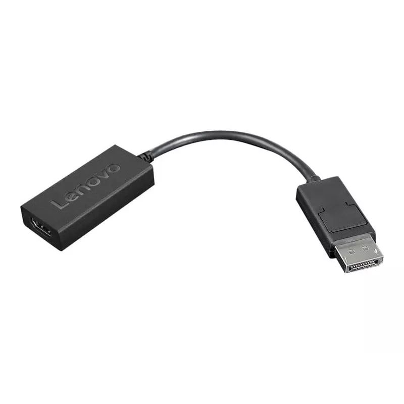 Lenovo 4X90R61023 vaizdo kabelio adapteris 0,225 m DisplayPort → HDMI A tipo (standartinis) juodas