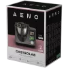 AENO Smart Cooking Robot CR1S: dubuo 3,5 L, 8 automatinės programos, 12 greičių, 1000 W (kaitinimo galia), 600 W (variklio galia), temperatūros diapazonas 37–130 °C, įmontuotos virtuvinės svarstyklės