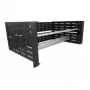 Delock DIN-Schienenmontagekit - Rack montierbar - Schwarz - 4U - 48.3 cm (19")