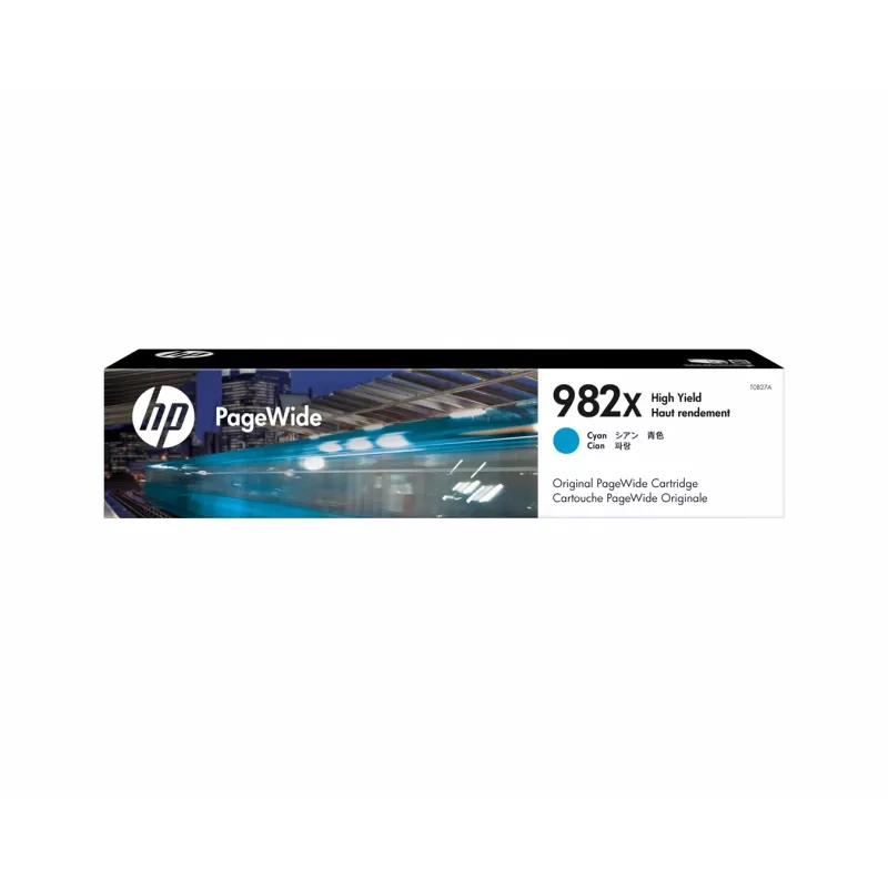 HP 982X didelės talpos ciangra spalvos originali PageWide kasetė, 1 vnt., 16000 puslapių