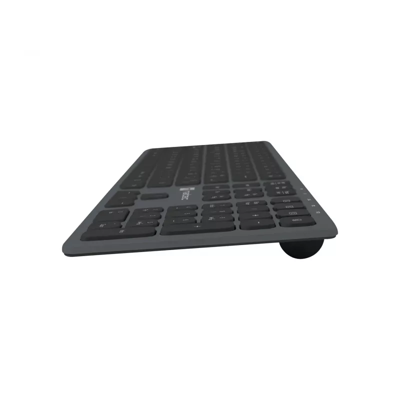NATEC NKL-1830 belaidė klaviatūra RF / Bluetooth, ispaniškas QWERTY išdėstymas, juoda-pilka