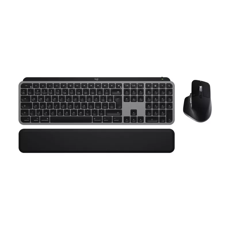 Logitech MX Keys S Combo for Mac, belaidė klaviatūra ir pelė su DE išdėstymu, optimizuota macOS