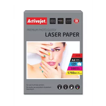 Foto popierius ActiveJet AP4-160G100L A4 160 g/m² Blizgus 100 lapų