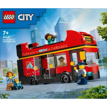 LEGO City Raudonas dviaukštis apžvalginis autobusas 60407