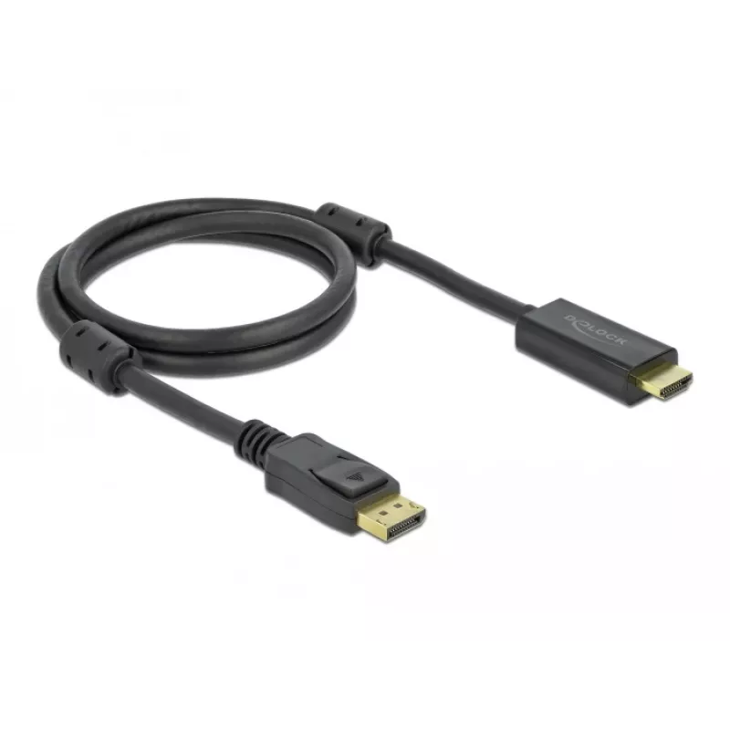 Laidas DeLOCK Active DisplayPort 1.2 į HDMI 4K 60 Hz 1 m