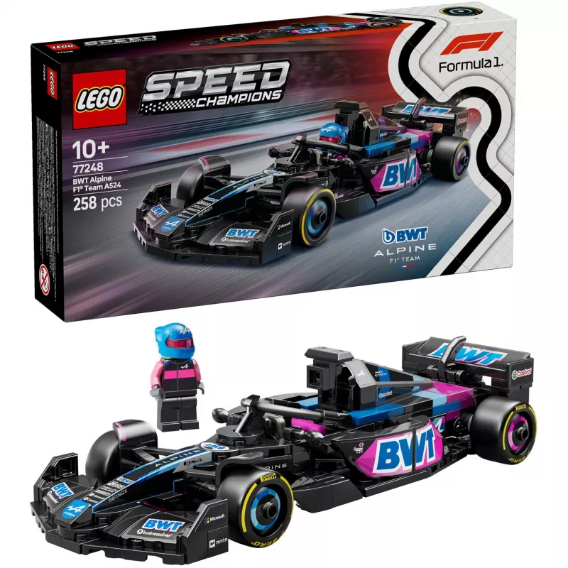 LEGO SPEED CHAMPIONS 77248 BWT Alpine F1 Team A524 lenktyninis automobilis