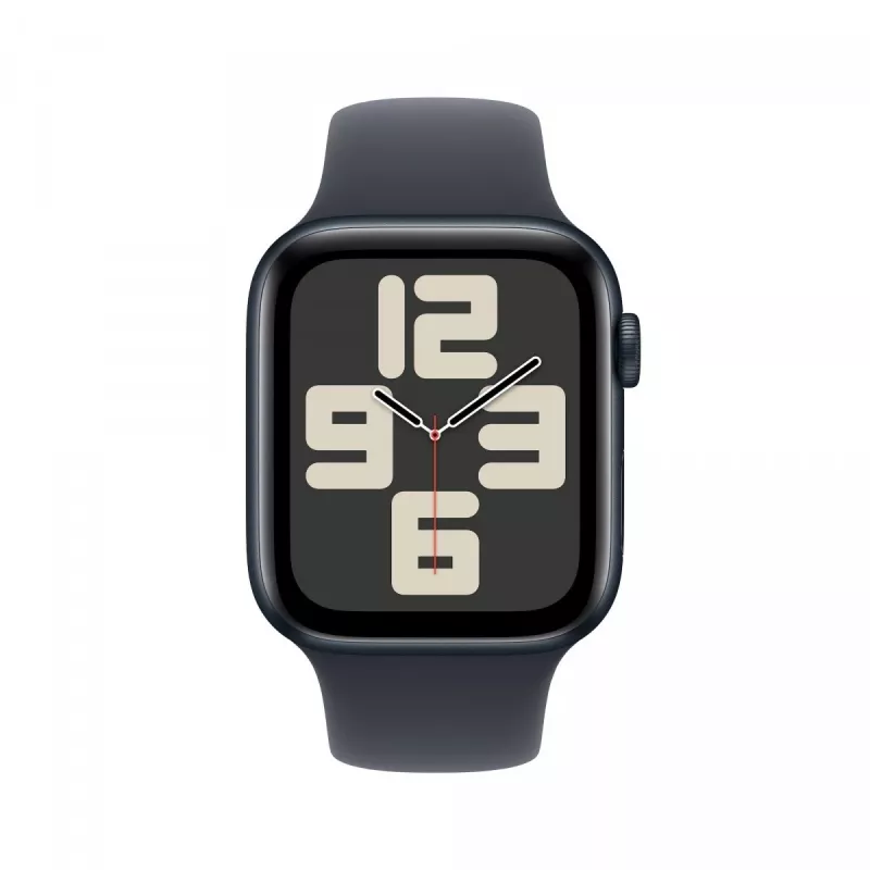 Apple Watch SE GPS 44 mm žvaigždėto šviesumo aliuminio korpusas su žvaigždėto šviesumo sportine juostele – M/L
