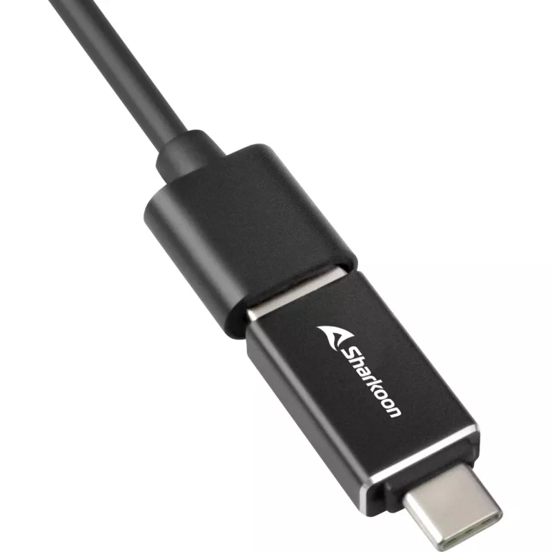 Sharkoon USB 3.2 Gen 1 Type-C sąsajos šakotuvas 5000 Mbit/s juodas