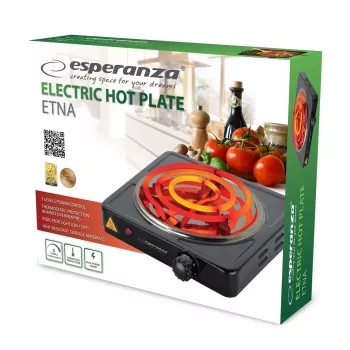 Esperanza EKH012K elektrinė kaitlentė juoda 21 cm 1 zona