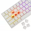 Mechaninė klaviatūra White Shark Wakizashi-2 US Red Switch, TKL be skaičių bloko, balta