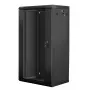 Sieninis tinklo stovas LANBERG WF01-6422-10B, 22U, 19 col., 600x450x1085 mm, plieninis, juodas