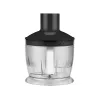 Panardintuvas LAFE BRK-003A, 800W, juodas/sidabrinis, nerūdijančio plieno peilis, 0,6 L dubuo, 0,5 L ąsotis