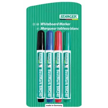 STANGER whiteboard MARKER BM240 1-3 mm, set 4-er 002510