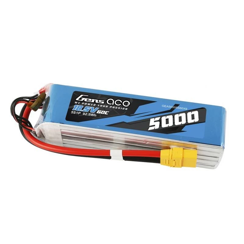 Baterija Gens ace GEA50005S60X9 Blue White 5000mAh 18.5V 60C 5S1P LiPo