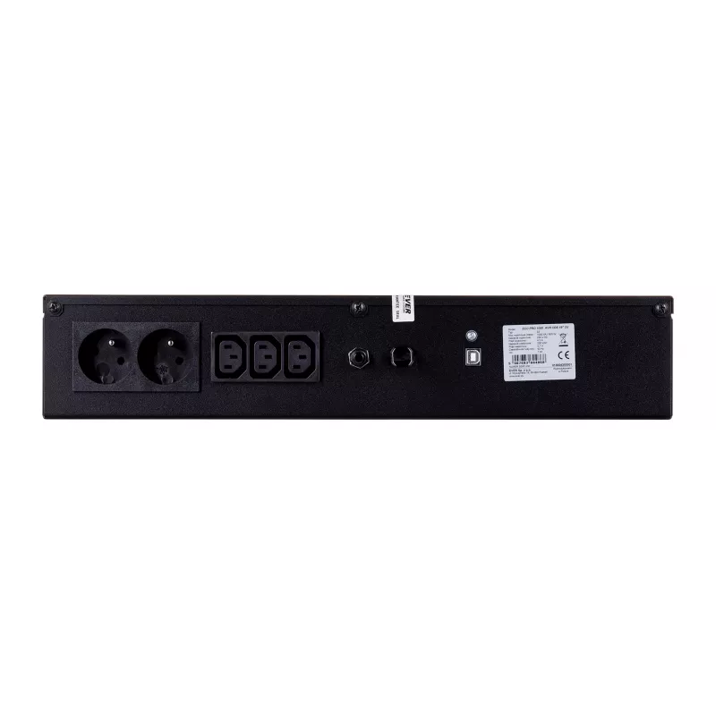 UPS EVER ECO Pro 1200 AVR CDS, 1,2 kVA (650 W), 2U, 3× C13, USB-B, AVR