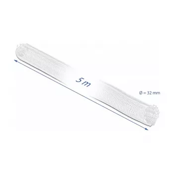 Pinta gofruota rankovė DeLOCK 20818 5 m x 32 mm balta