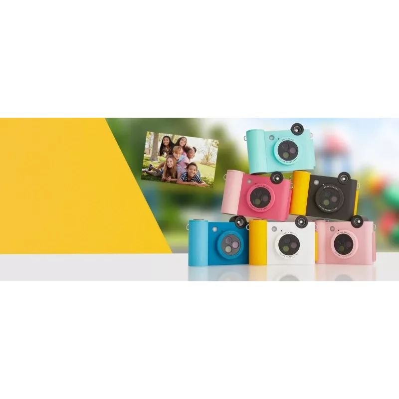 Momentinė spausdinimo kamera Kodak SMILE+ rožinė – 2x3 col. ZINK nuotraukos, įkraunama baterija