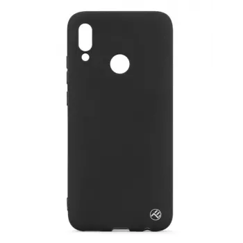 Telefono dėklas Tellur Huawei Y9 2019 — matinis silikonas, juodas