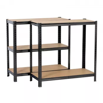 Extralink metalinė lentyna 180x90x40 juoda