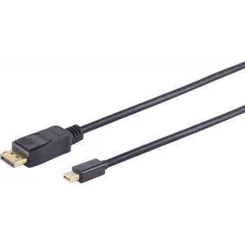 Mini DisplayPort į DisplayPort kabelis ShiverPeaks BS10-52025, 1 m, palaiko iki 3840×2160