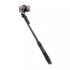 Tripod lazdelė asmenukėms Crong CRGSGU1BLK aliuminė su Bluetooth nuotolinio valdymo pultu, sulankstomomis kojelėmis ir telefono laikikliu