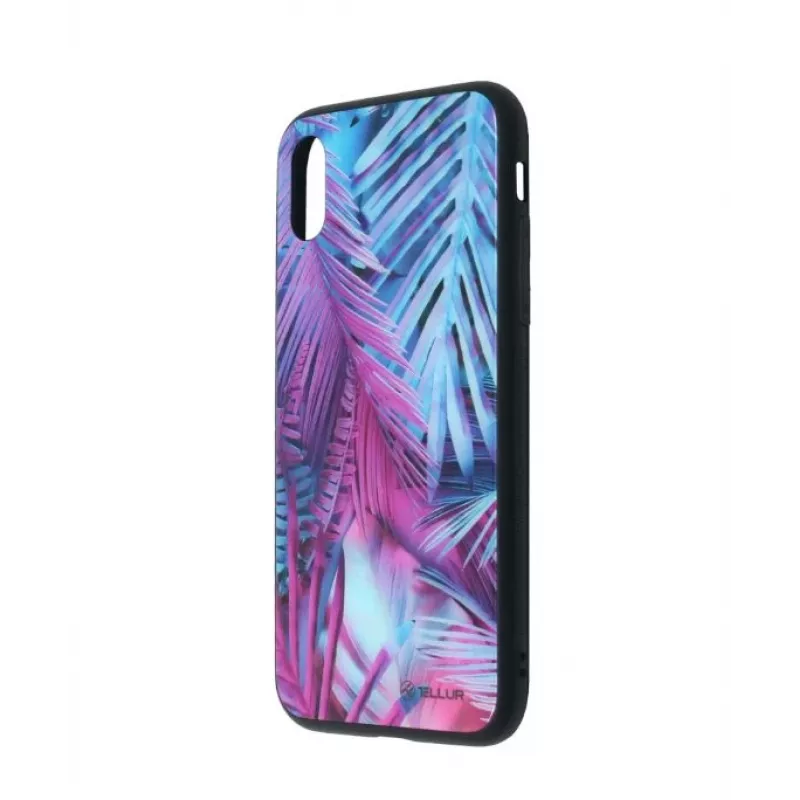 Apsauginis grūdinto stiklo gaubtelis su spaudiniu Tellur, skirtas iPhone XS