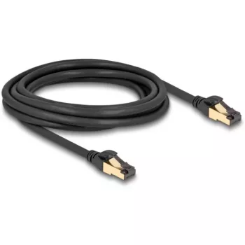 DeLOCK RJ45 tinklo kabelis Cat.6A vyriškas į vyrišką S/FTP juodas 3 m