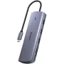 USB-C multiport adapteris Unitek D1113A – HDMI, VGA, kortelių skaitytuvas, PD 100W