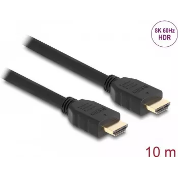 DeLOCK HDMI laidas 48 Gbps 8K 60 Hz juodas 10 m