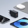 Baseus P10111404113-00 Cube USB-C / USB-A 30W sieninis įkroviklis Juodas