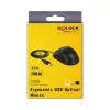 Pelė DeLOCK 12548, kairiarankiams, USB Type-A, optinė, 2400 DPI