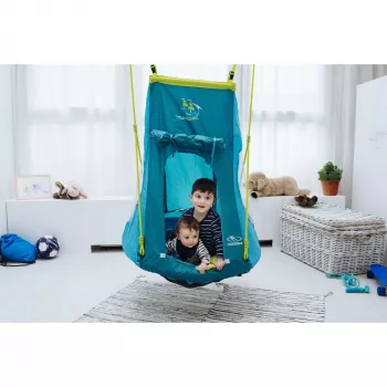 Nestschaukel mit Zelt Pirate 90 (türkis)