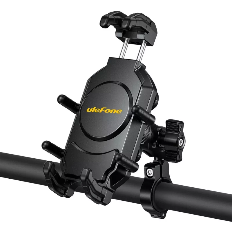 Pasyvus laikiklis UleFone Armor Mount Pro mobiliesiems telefonams – laikiklis dviračiui ir paspirtukui, juodas