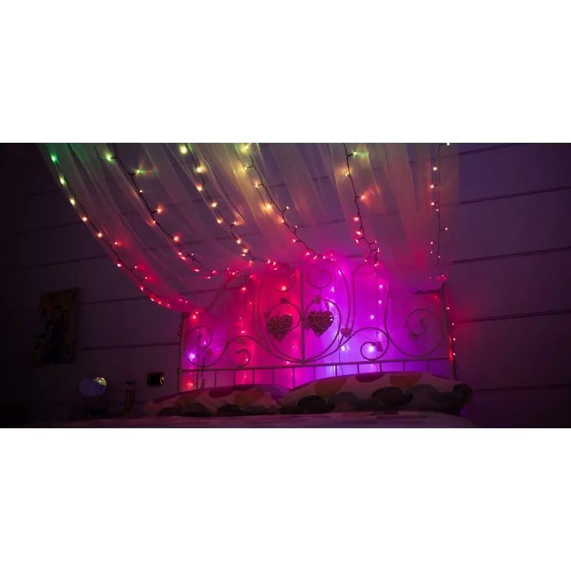 TWINKLY Strings 600 (TWS600STP-BEU) protingos eglutės lemputės 600 LED RGB 48 m